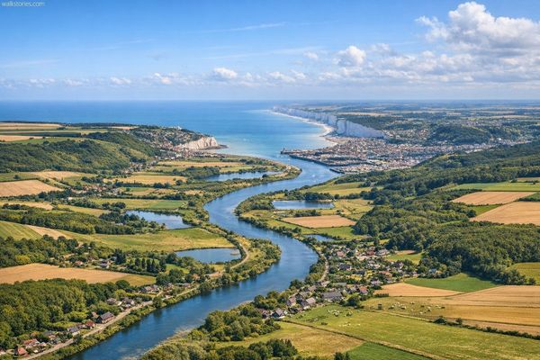 Paysage de la vallée de la Bresle Maritime