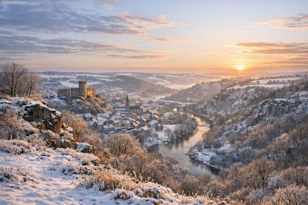 Fin d'après-midi hivernale en Pays de Falaise et de Suisse normande