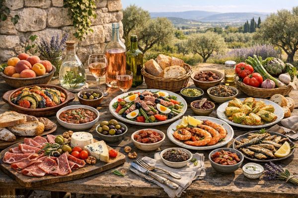 Grande table, symbolisant l'art gastronomique provençal